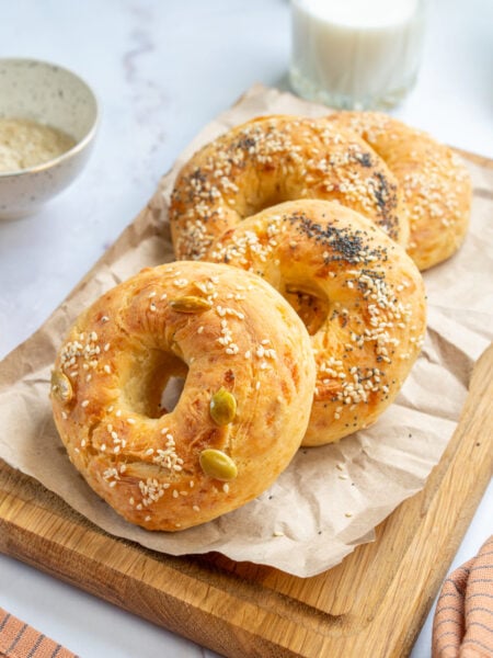 3-Ingredient Greek Yogurt Bagels
