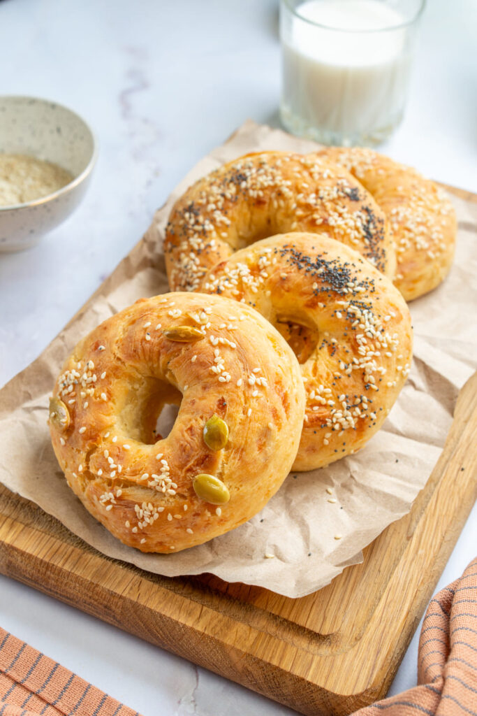 3-Ingredient Greek Yogurt Bagels