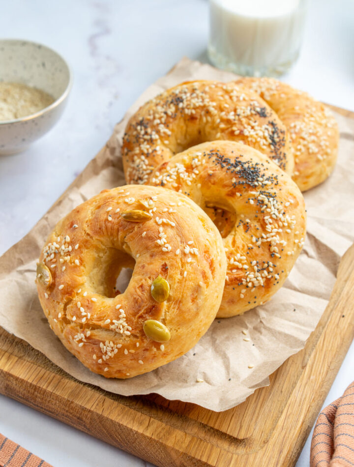 3-Ingredient Greek Yogurt Bagels
