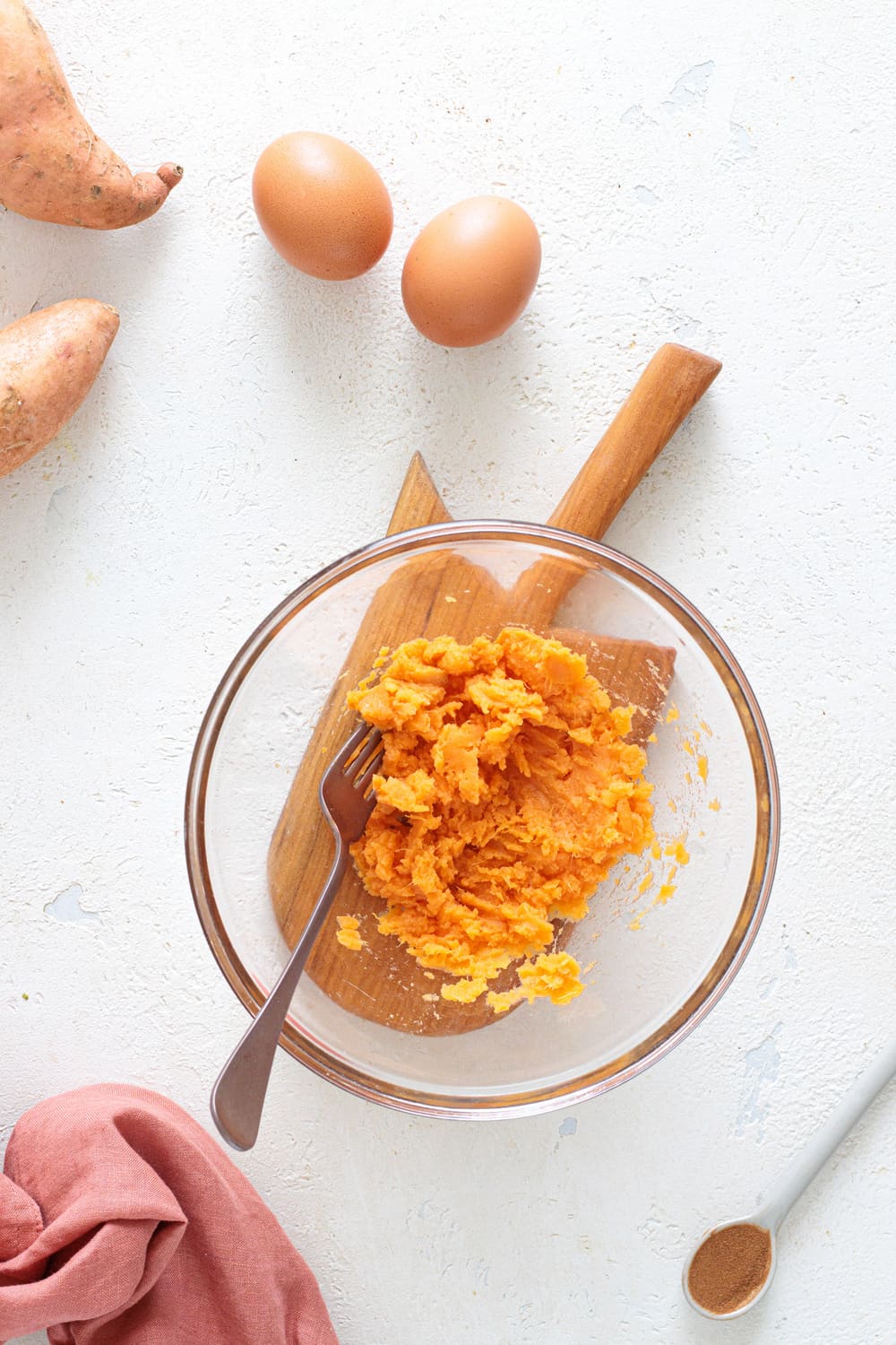 Mashed sweet potatoes