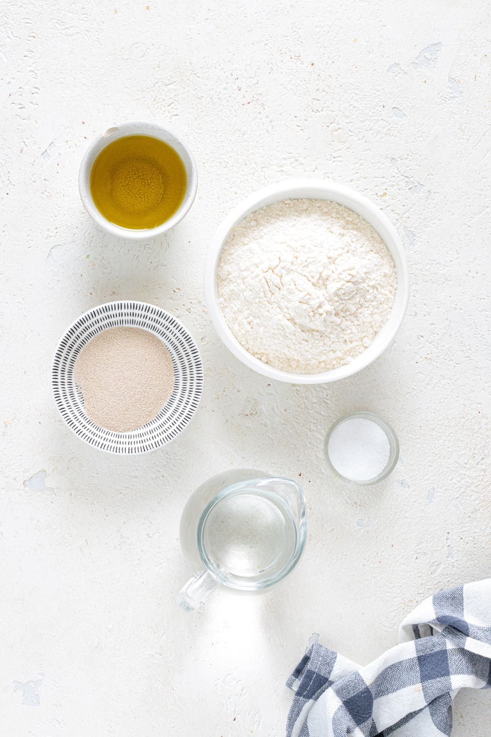 Ingredients for Homemade Italian Pizza Dough