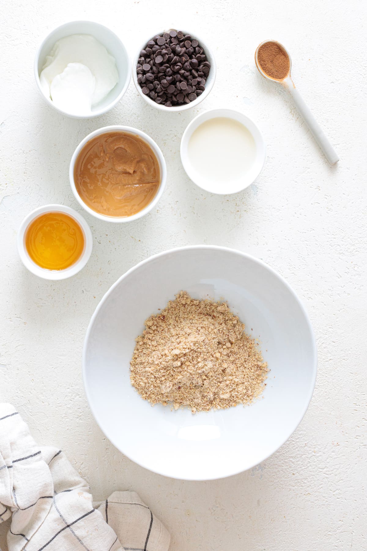 Add the almond flour to a mixing bowl.