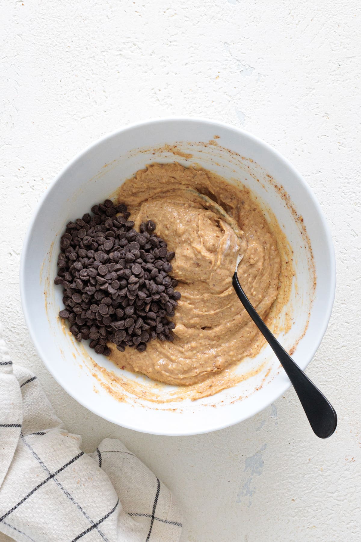 Add dark chocolate chips to the dough.