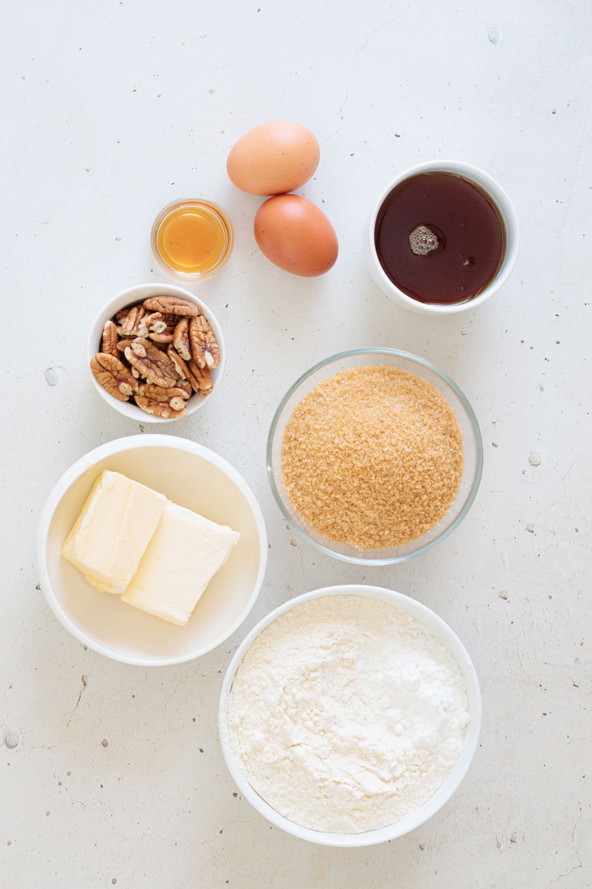 Ingredients for Maple Pecan Blondies