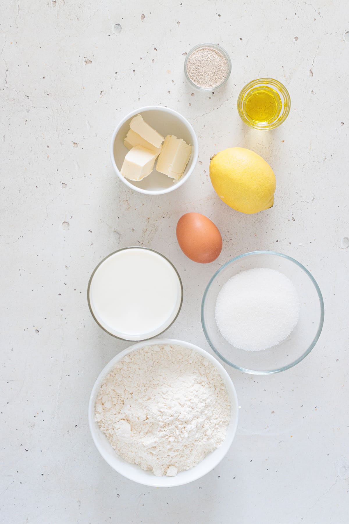Ingredients for Lemon Sweet Rolls
