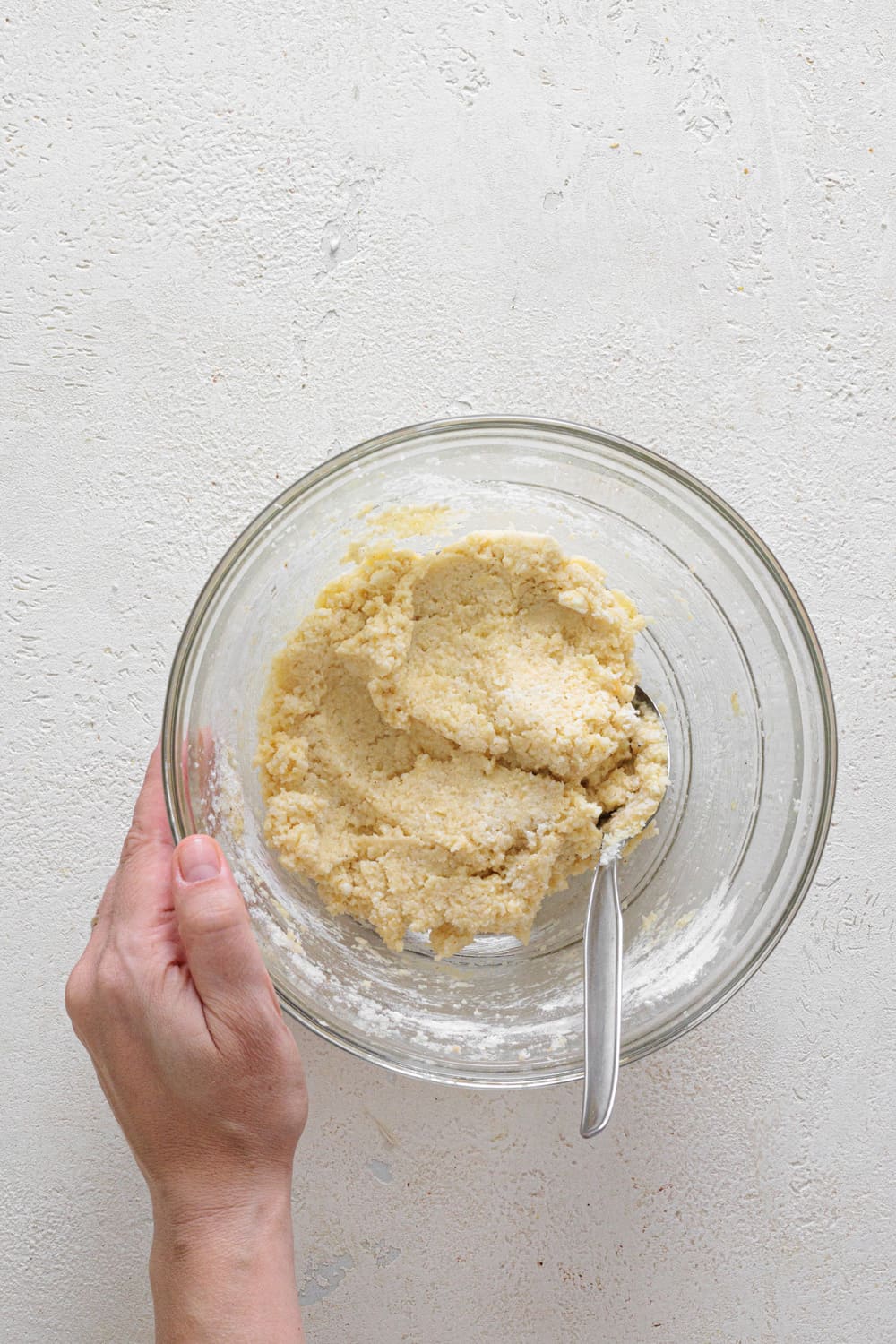 Mix everything well until it comes together into a soft dough.