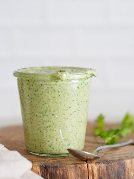Creamy cilantro pepita dressing