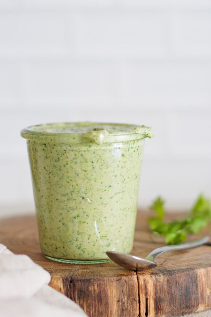 Creamy cilantro pepita dressing
