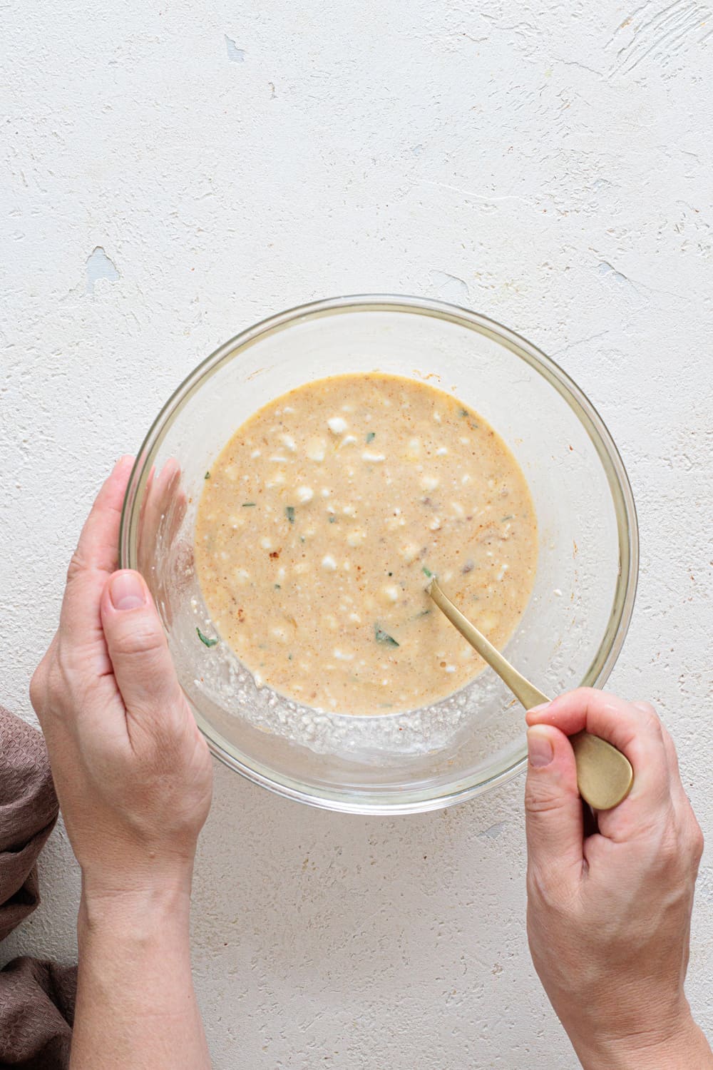 Mix the ingredients until combined.