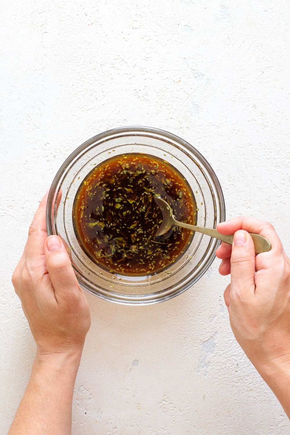 Whisk until the honey dissolves.