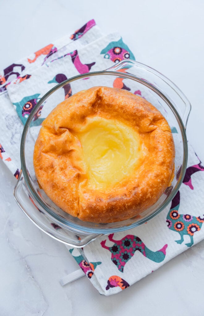 My 3-Ingredient Greek Yogurt Cake straight out of the oven.