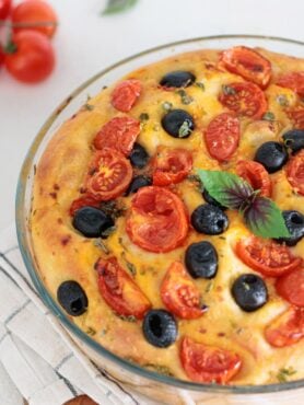 Homemade Focaccia Barese (Soft Italian Tomato Focaccia)