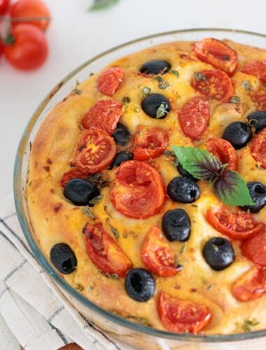 Homemade Focaccia Barese (Soft Italian Tomato Focaccia)