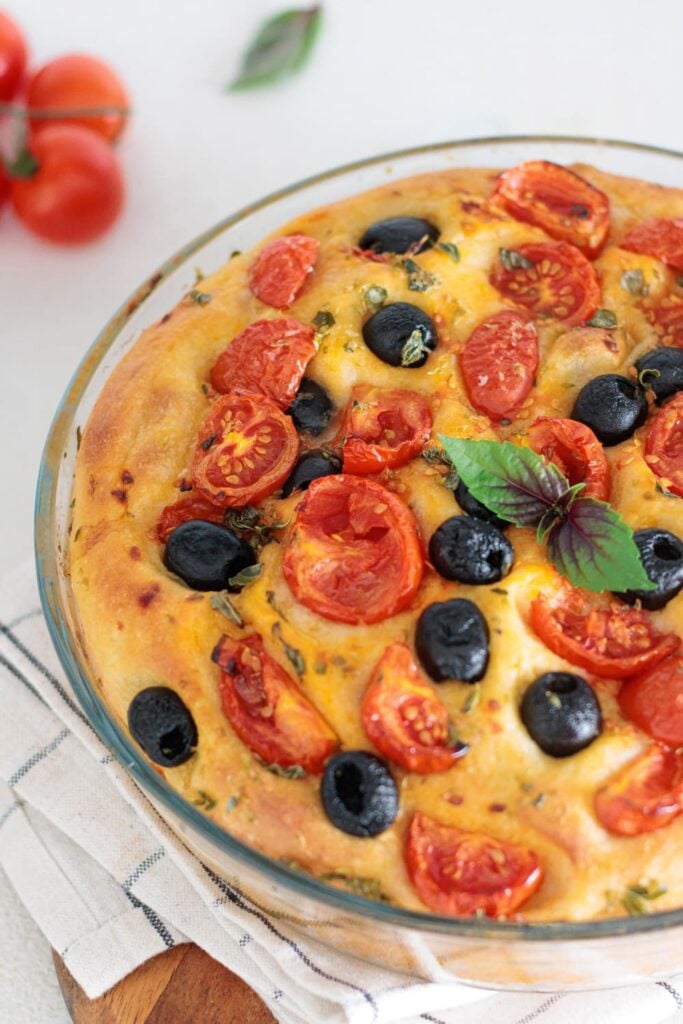 Homemade Focaccia Barese (Soft Italian Tomato Focaccia)