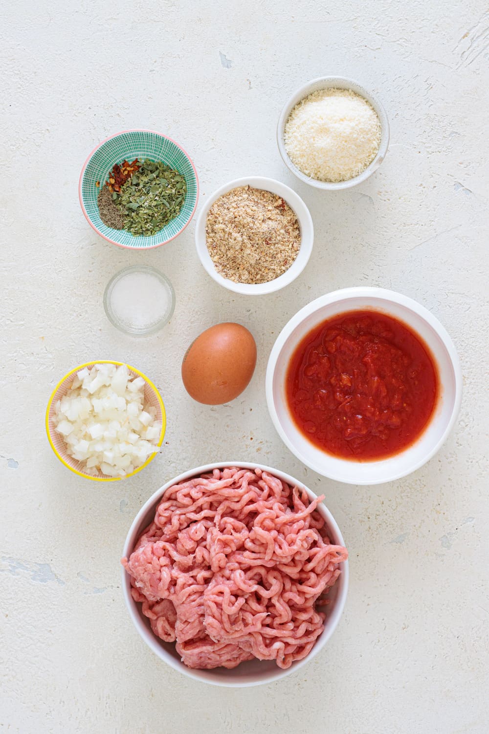 Ingredients for My Keto Turkey Meatballs