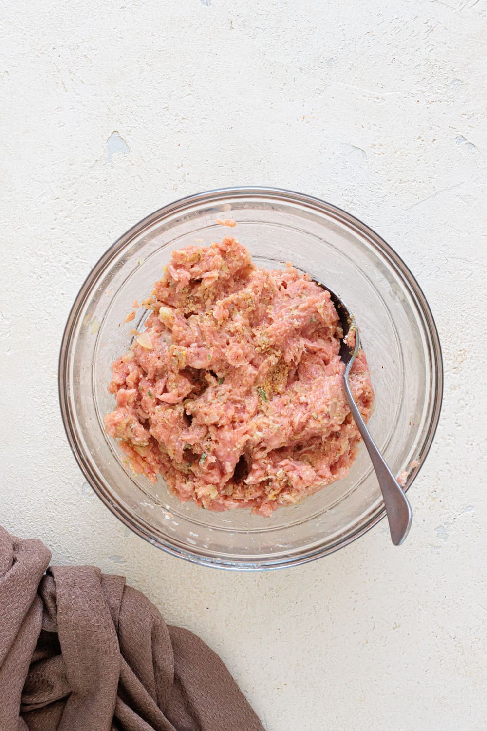 Mix everything by hand until combined.